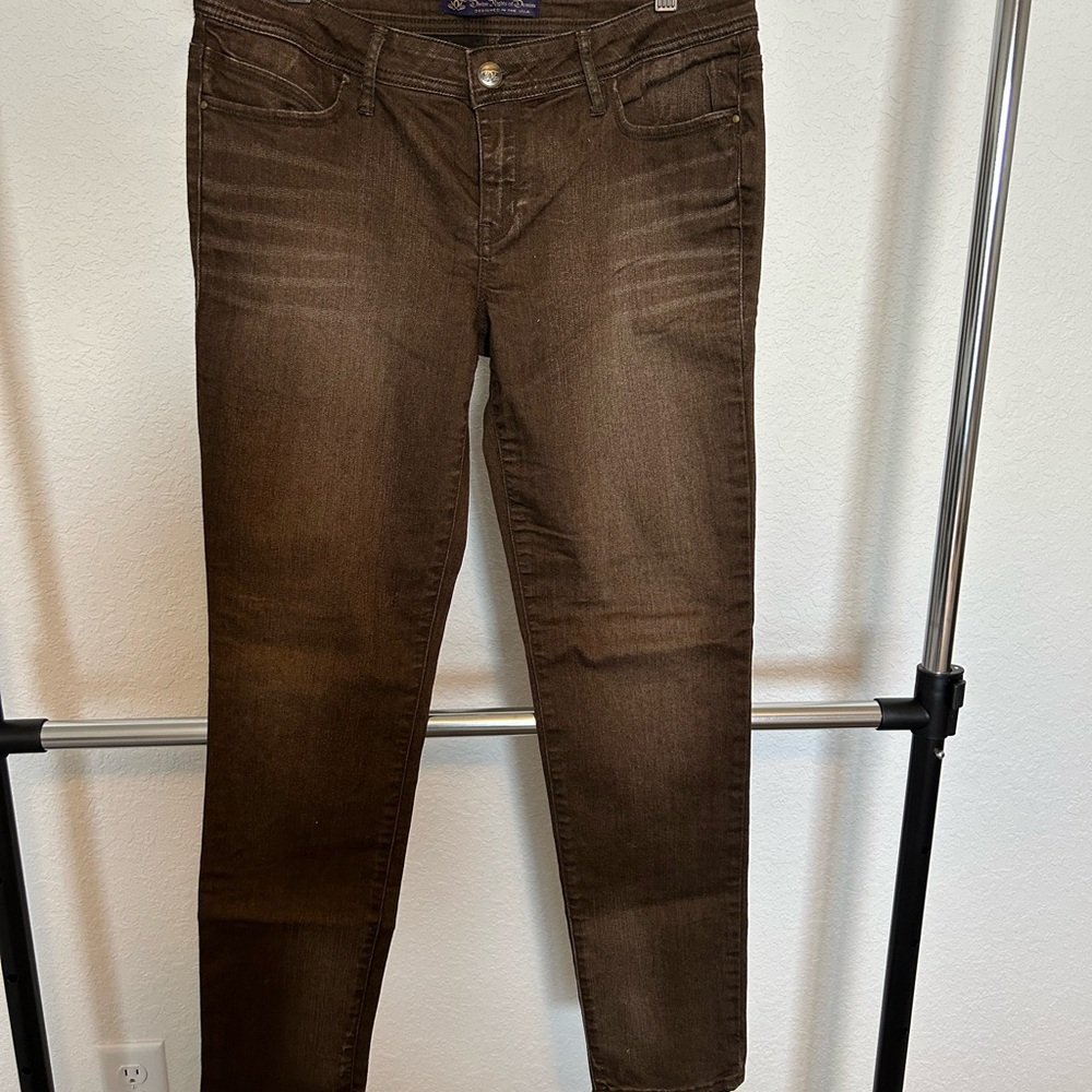 Devine Rights of Denim Brown Women's Stretch Skinny Jeans